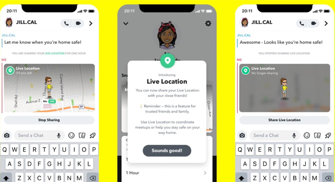 Snapchat rolls out live location feature