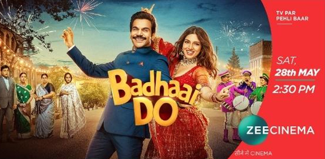 ‘Badhaai Do’ world TV premiere on Zee Cinema