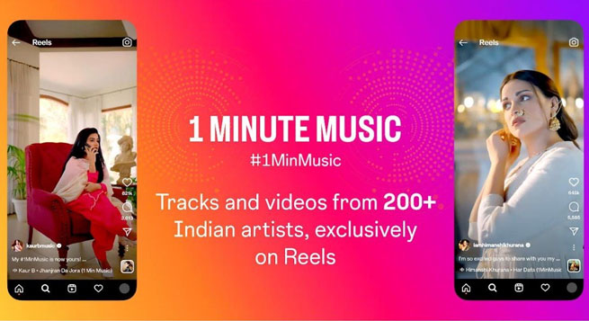 Instagram launches ‘1 Minutes Music’ for reels and stories