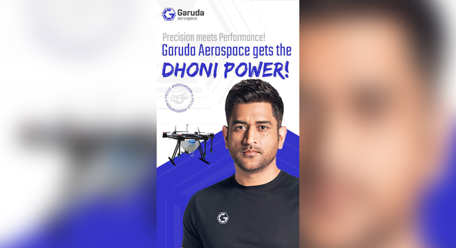 MSD is Garuda Aerospace brand ambassador, investor