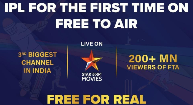 Is Star making available IPL matches for free viewing Indian