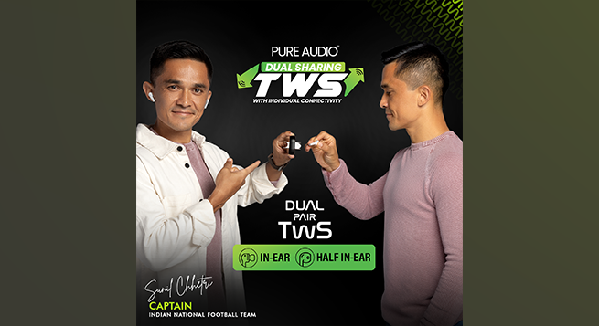 ACwO Launches dual sharing wireless TWS 'DwOTS Fire' with Sunil Chhetri