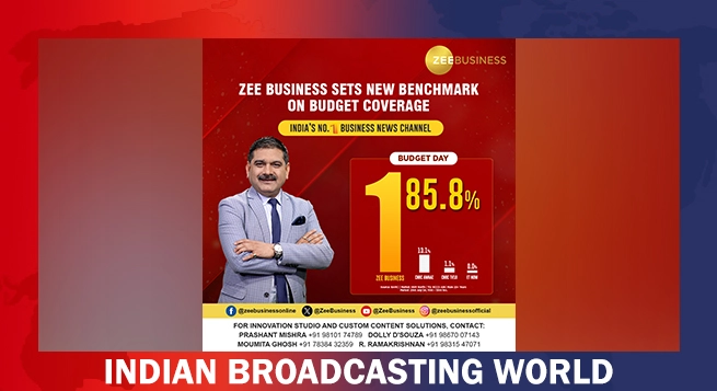 Zee Business achieves 85.8% viewership share with exceptional budget coverage