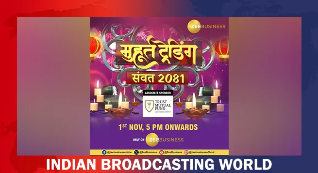 Zee Business announces Diwali Muhurat trading on Nov. 1